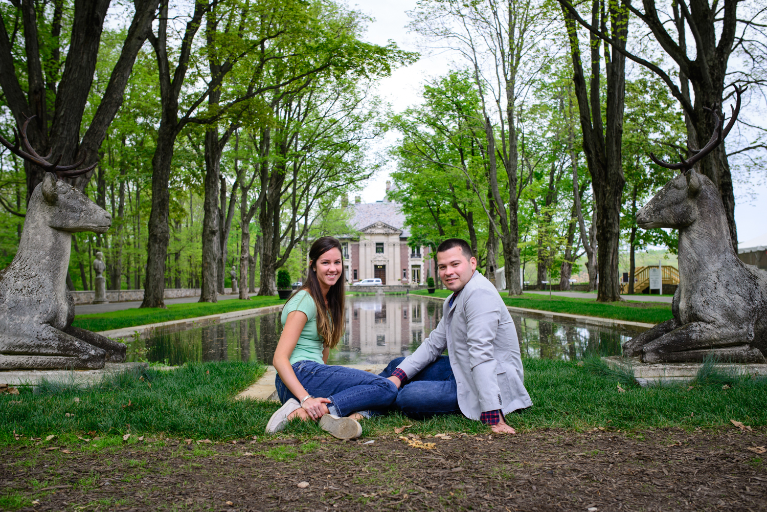 Edgar & Michelle's Engagement Shoot: Blairsden Mansion, Bedminster NJ