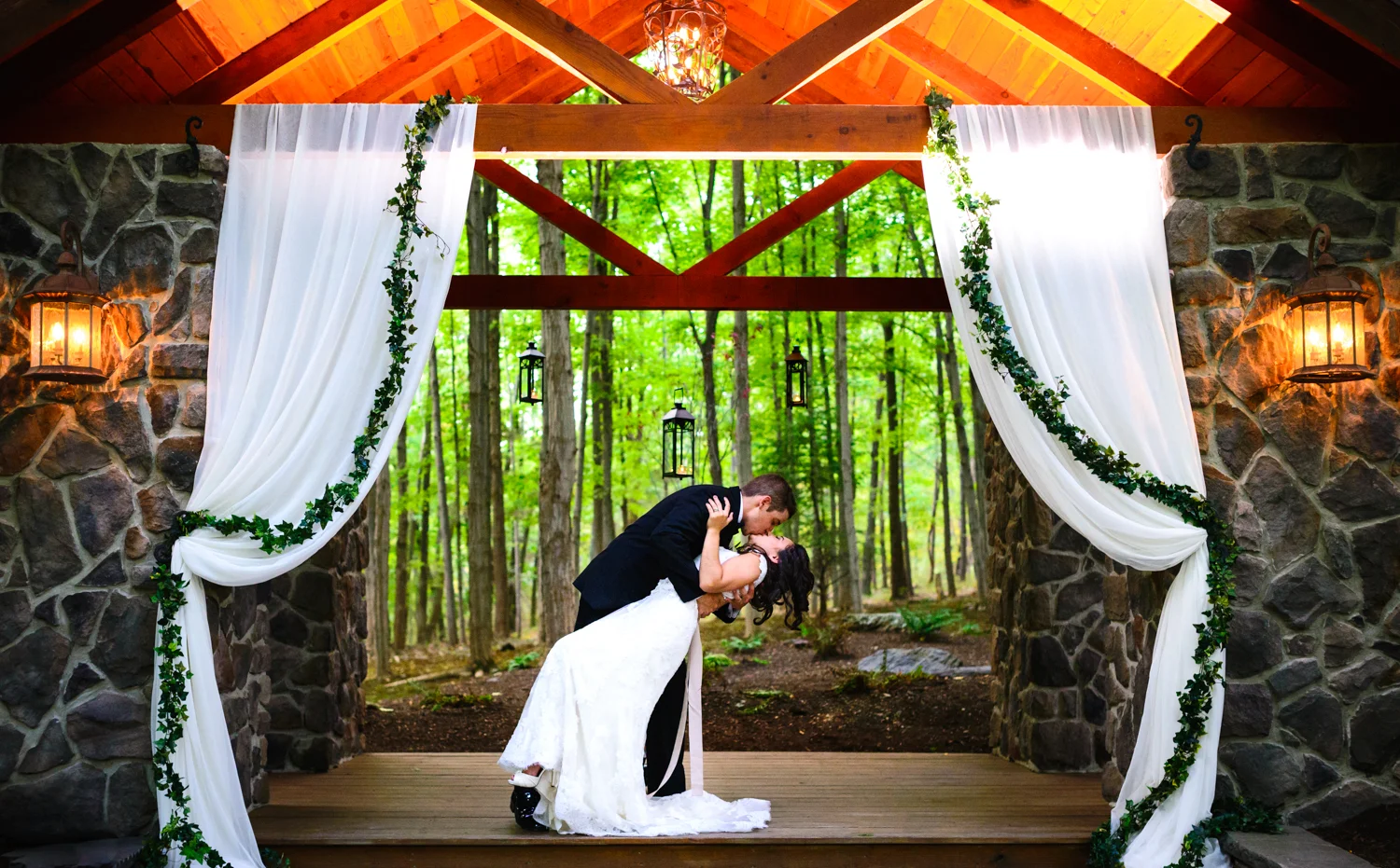 Kristin & Pat's Wedding Day: Stroudsmoor Woodsgate, PA