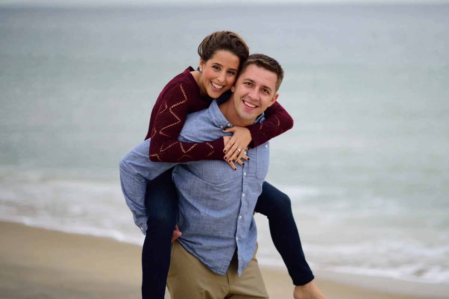 Jackie & Nick's Engagement Shoot:  Sandy Hook, NJ