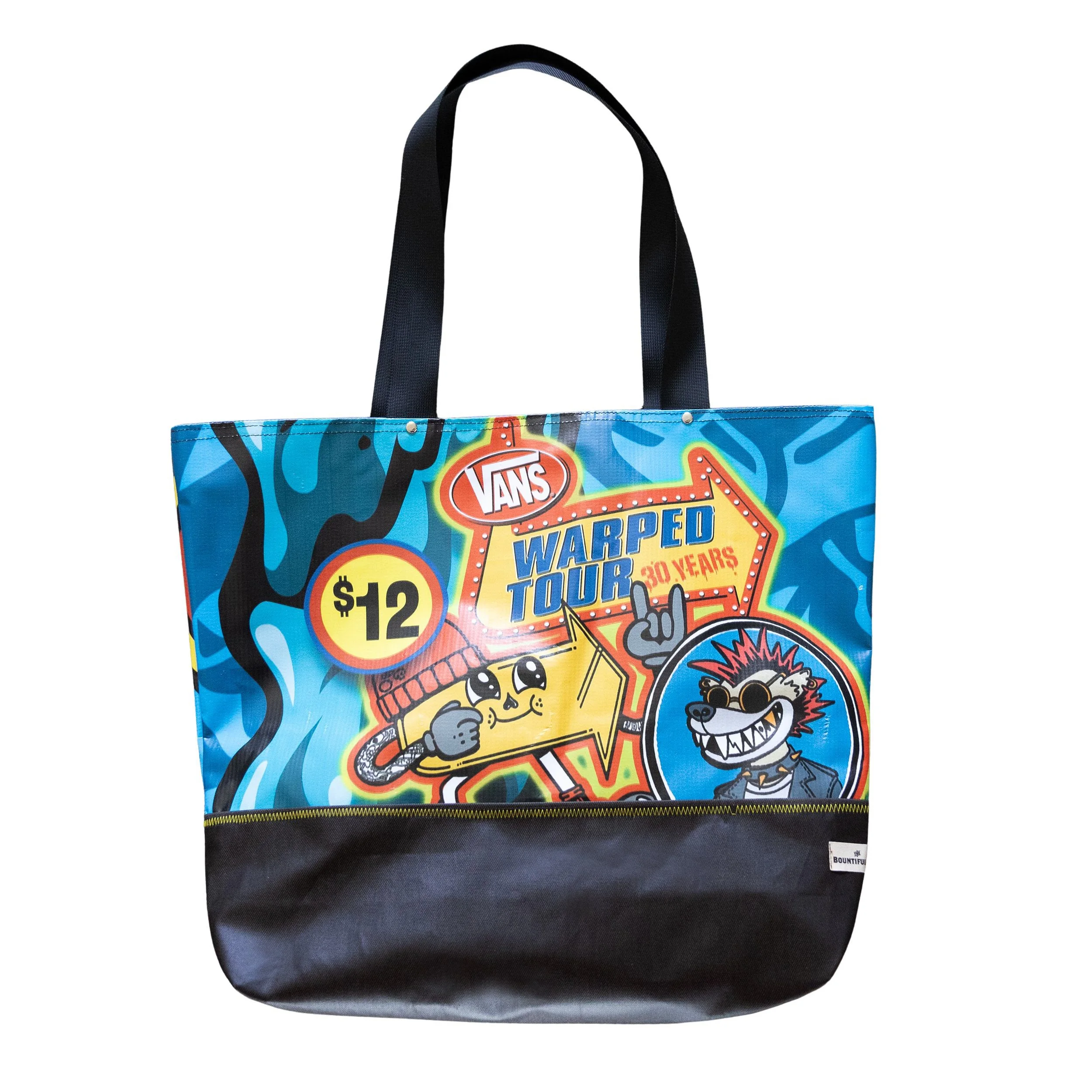 WARPED TOUR LONG BEACH / BOUNTIFUL JUMBO TOTE "UNITED WE STAND"