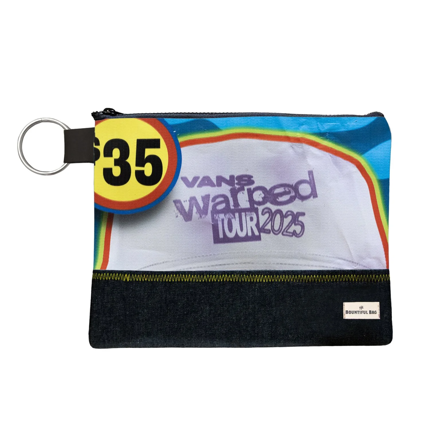WARPED TOUR LONG BEACH 2025 / BOUNTIFUL ZIPPERED POUCH "EL WHITE HAT"