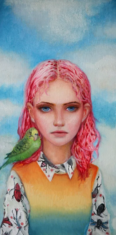 Flora and Fauna, oil on panel, 6"x12", 2014