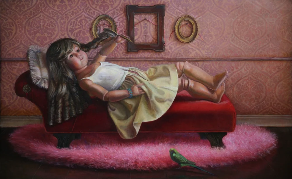 Watching Over Me, oil on panel, 48"x30", 2010
