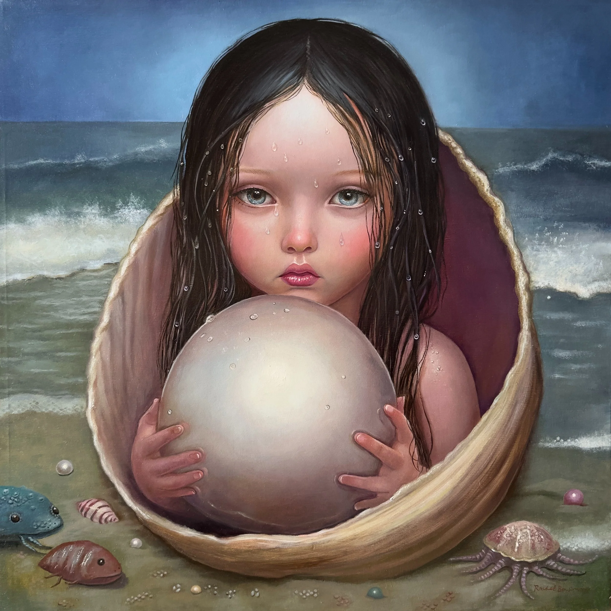 Mother Of Pearl, 28 x 28, oil on linen, 2025