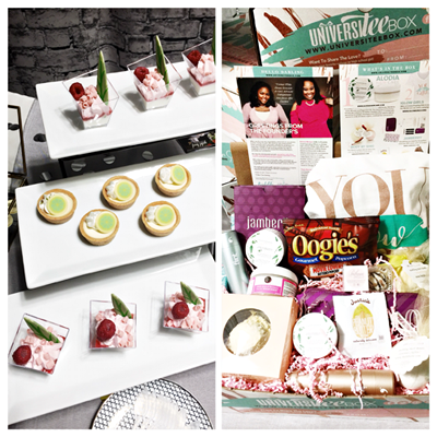 Gold Leaf Gourmet & Universitee Box at the Official Gift Lounge for the 59th Grammy Awards