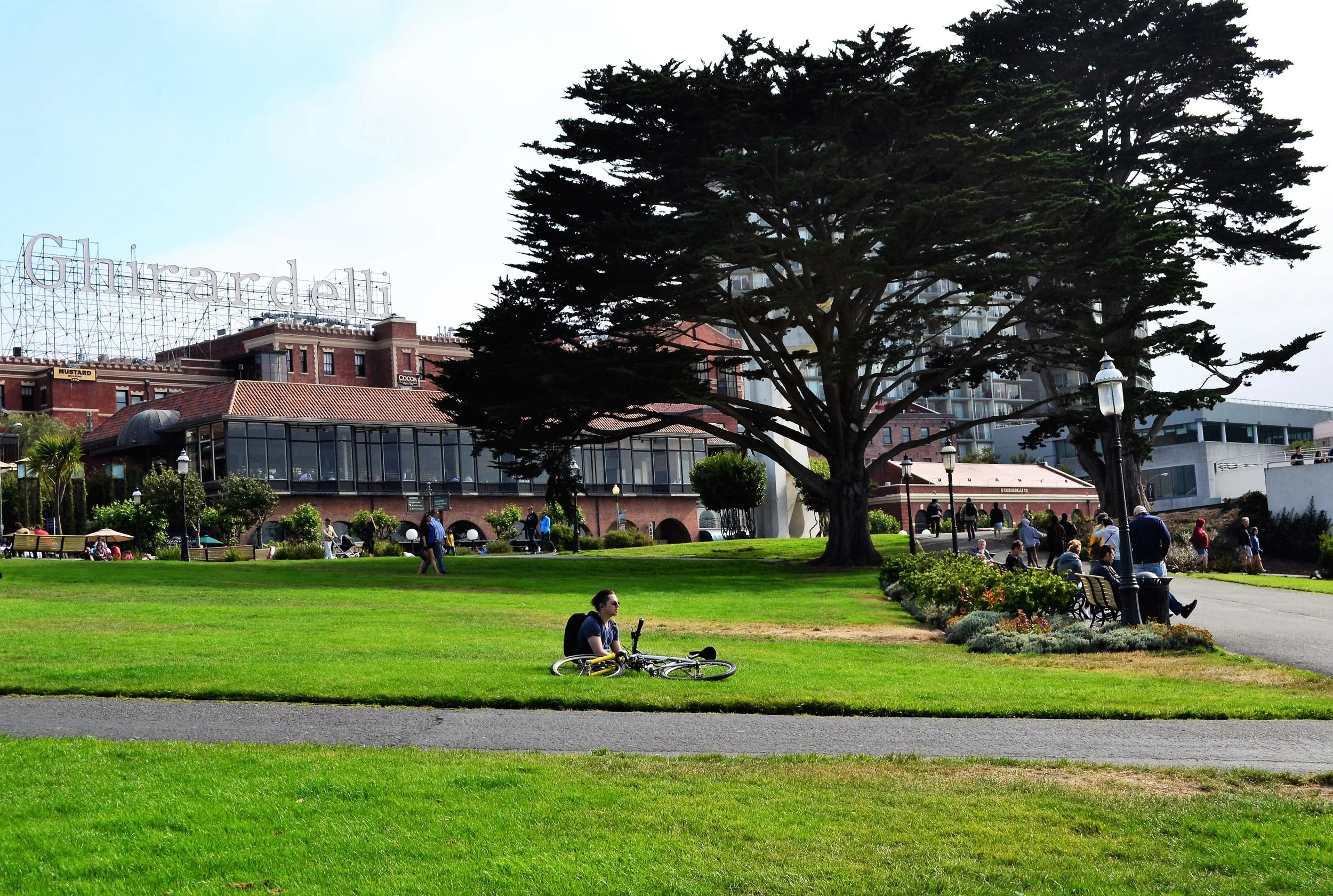 Ghirardelli-Square-Bicyclist- San-Francisco-Raj-Bharti.JPG
