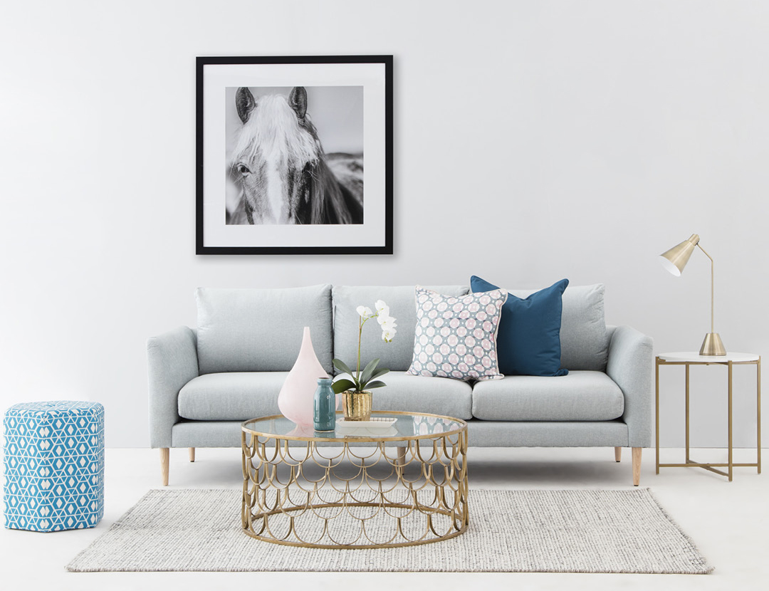 CHARLIE 3 seater sofa (due in October) and SCALLOP coffee table
