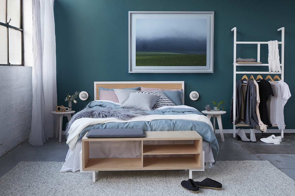 Douglas bench seat, Stanley side table