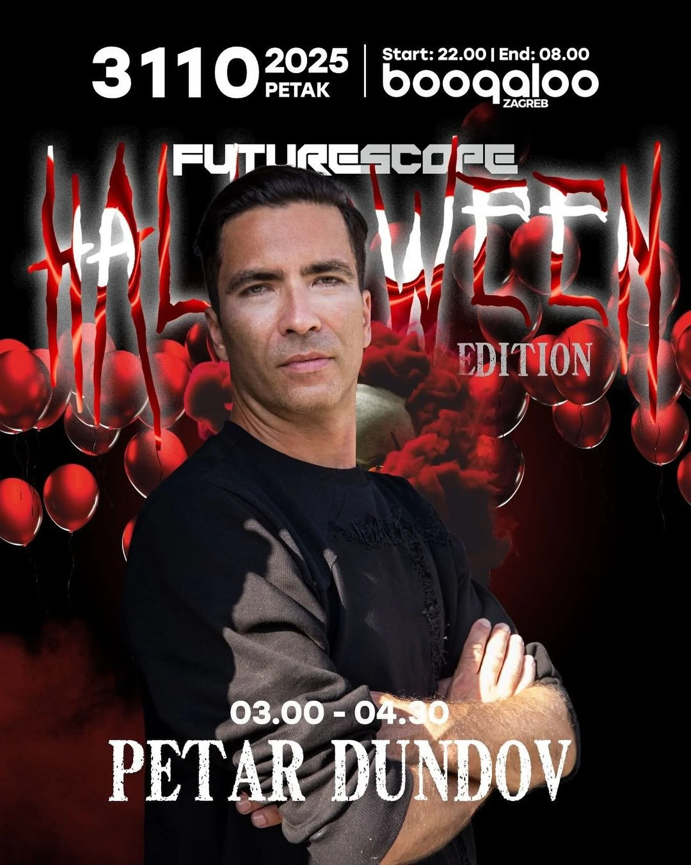 Join me tonight for @futurescopecroatia - Halloween edition. Excited for tonight, see you on the dancefloor! 
@boogaloozagreb