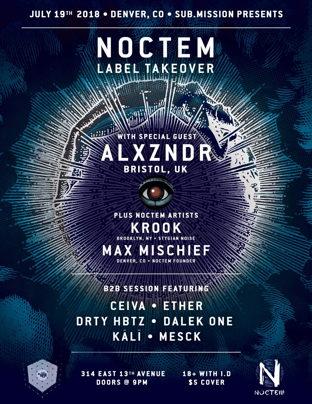 Noctem Record Label - Event Poster