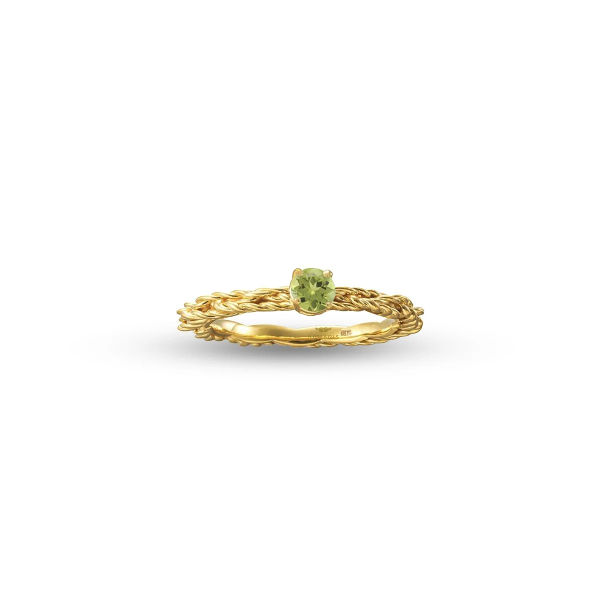 Peridot Turks Head Ring - Aumaris