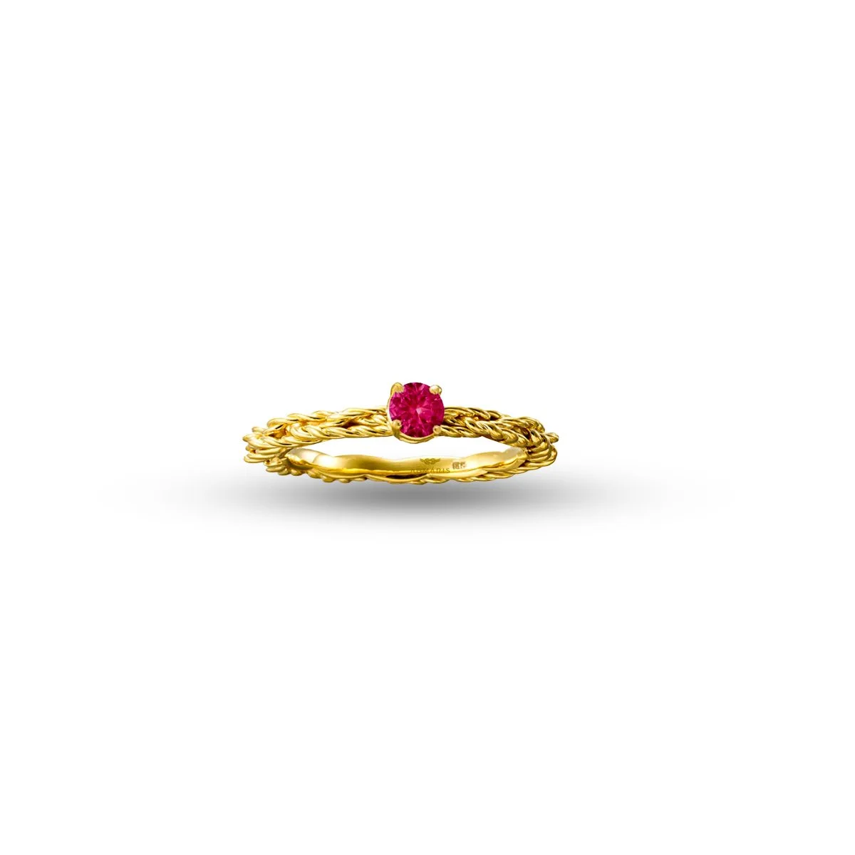 Ruby Turks Head Ring -Aumaris