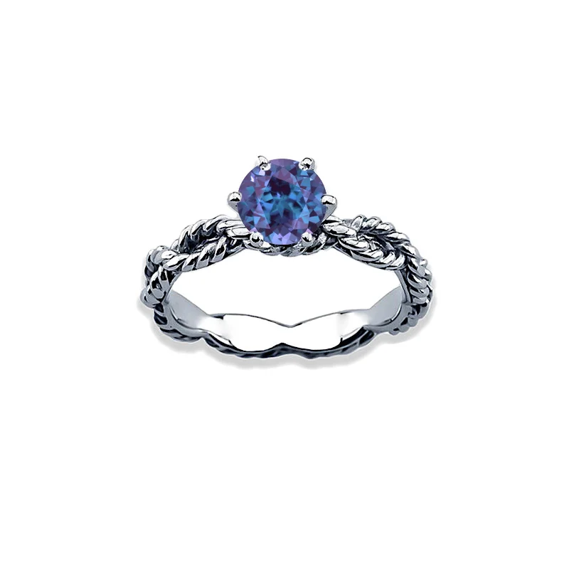 Alexandrite engagement ring Aumaris