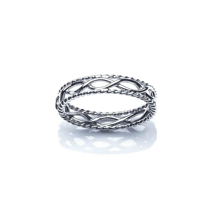 Nautical Wedding Band Gold