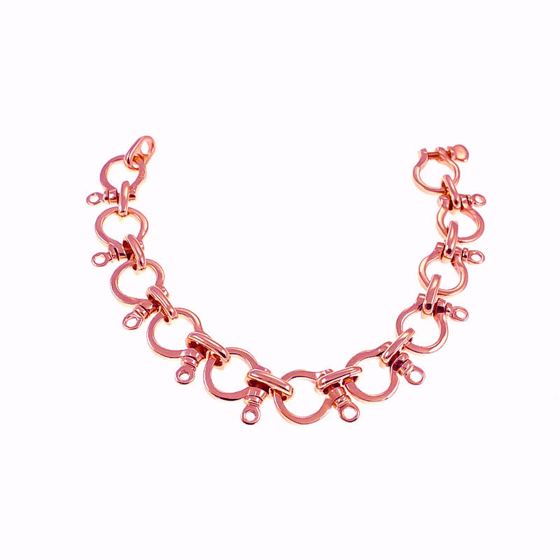 Aumaris Rose gold shackle bracelet