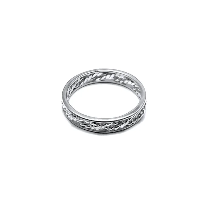 gold rope infinity ring