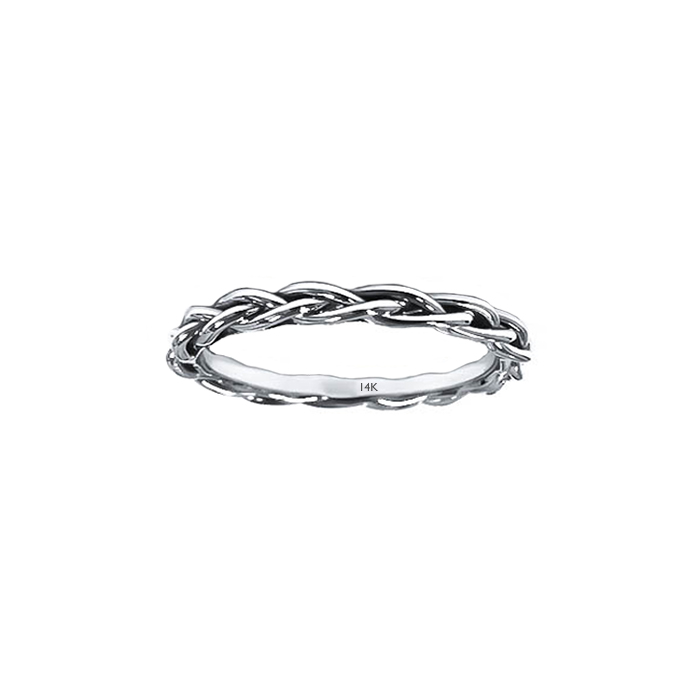 White Gold female wedding band
