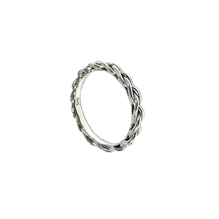 14k Braided wedding ring