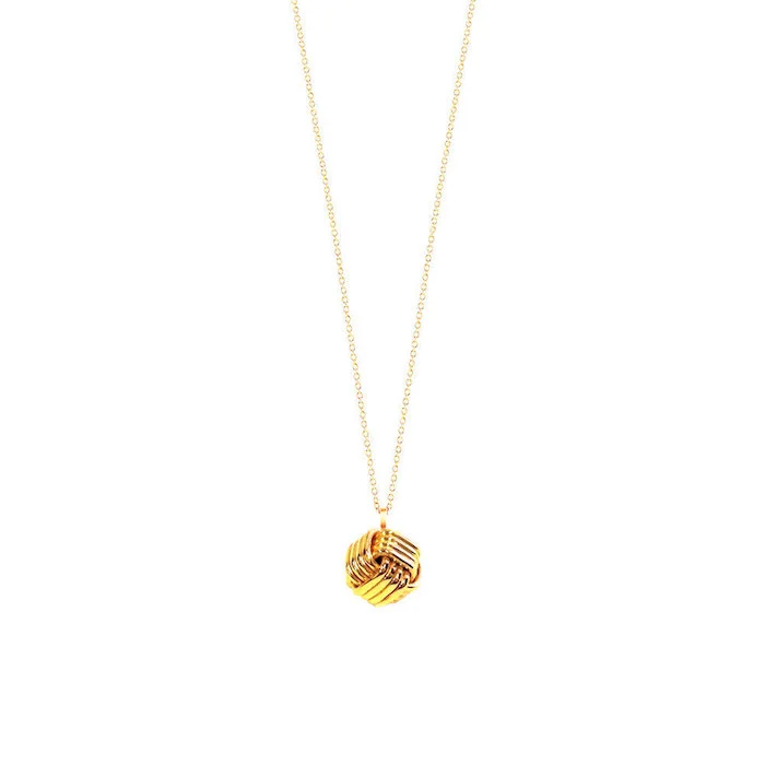 handmade love knot pendant