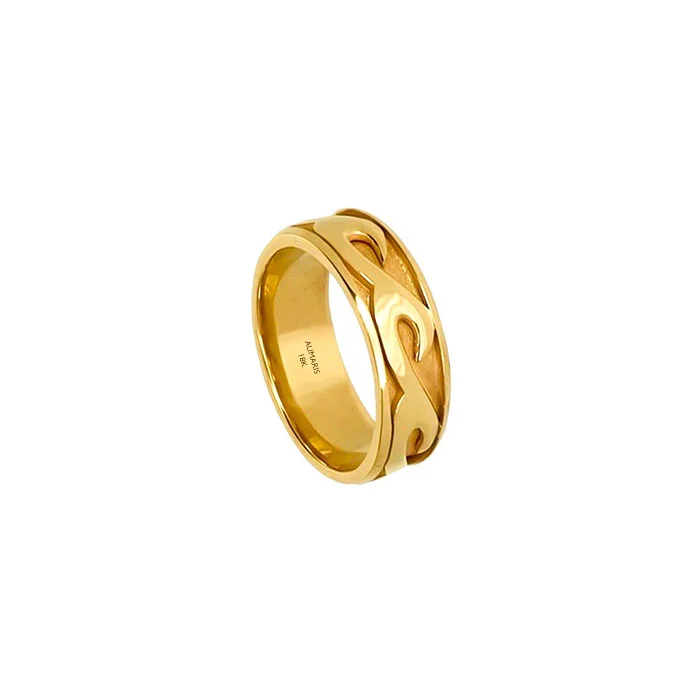 Aumaris Waves Gold Ring