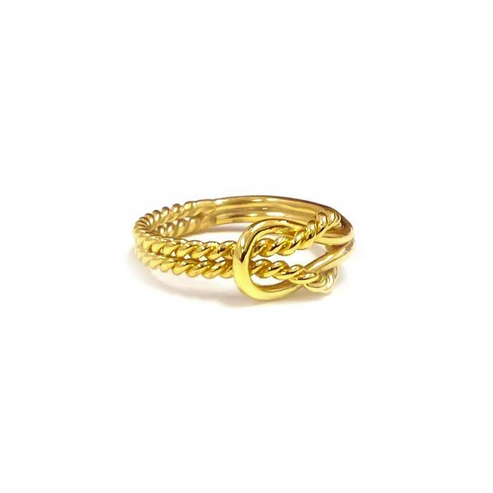 gold knot rings