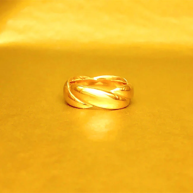 nautical wedding ring gold