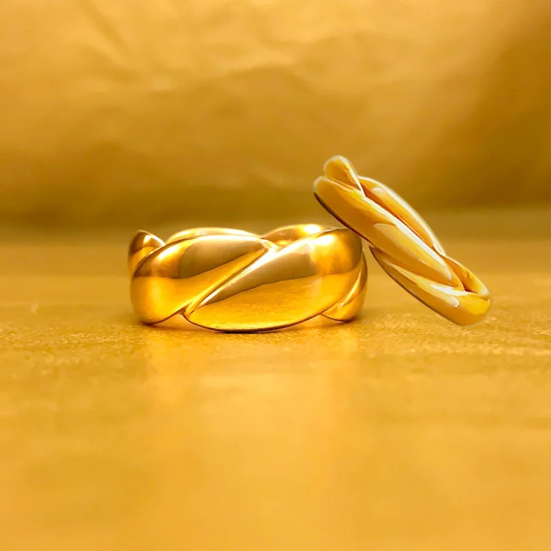 nautical wedding rings set