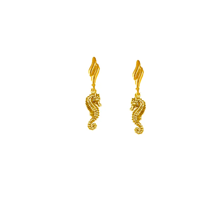 sea life seahorse earrings