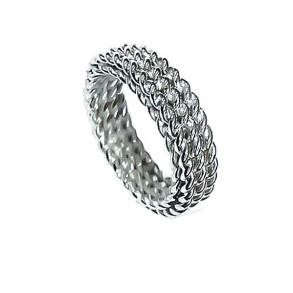 platinum rope ring