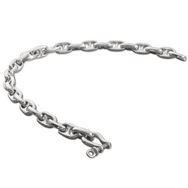 Gorgeous 925 Sterling Silver Anchor Chain 8" Gents Bracelet 18g Gift Boxed 