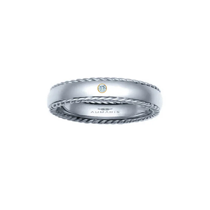 men diamond ring nautical