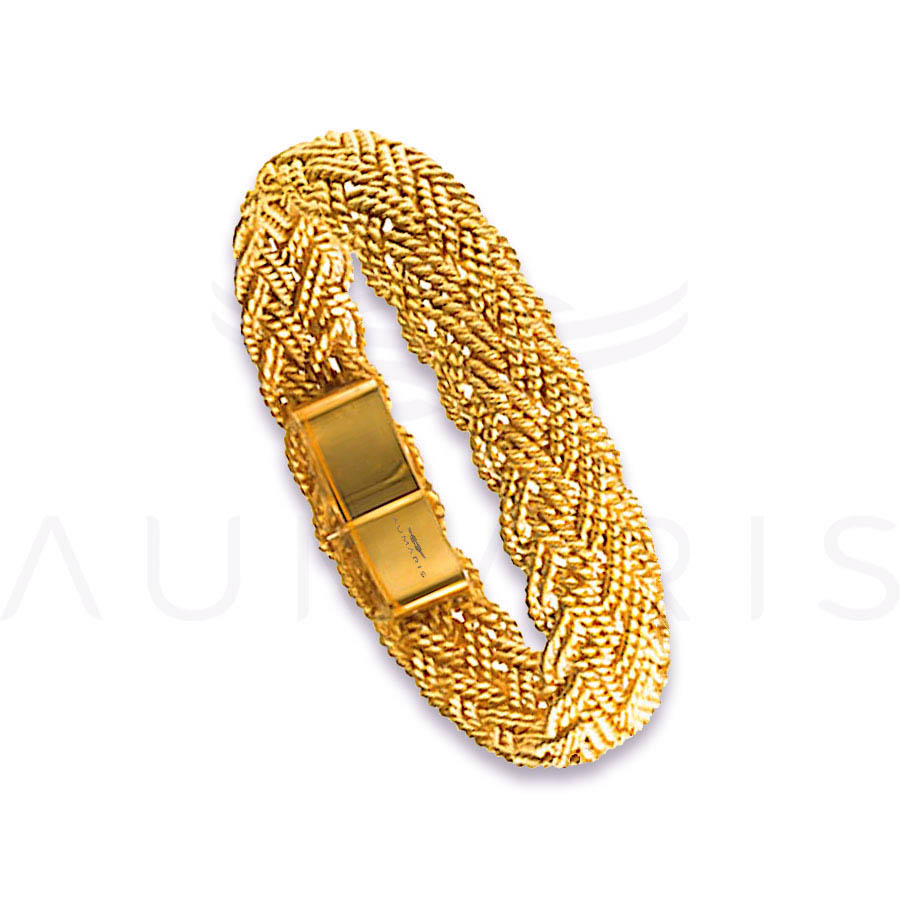 Gold Turk's Head Bracelet - Nautical Gold Bracelet - Aumaris Turks Head  Bracelet - Hawaiian Bracelet -