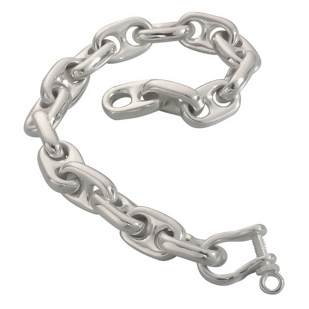 Popular Style Sterling Silver Anchor Chain Bracelet for Men - Etsy