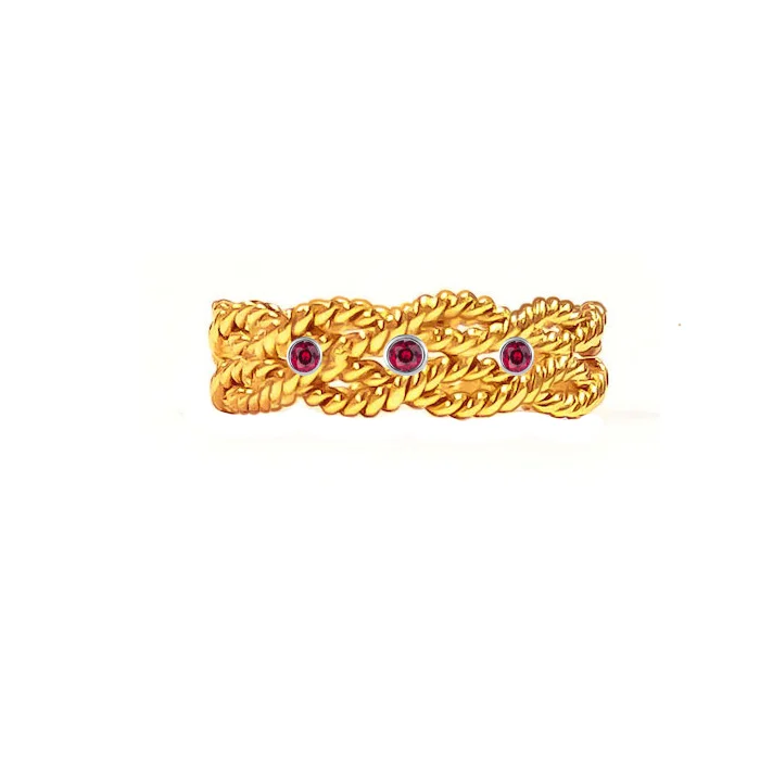 wedding ring for women gold rope