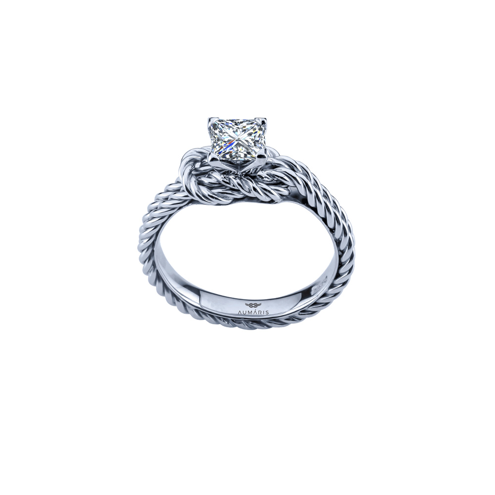 Nautical Engagement rings Handmade women Celtic Knot Princess Rings