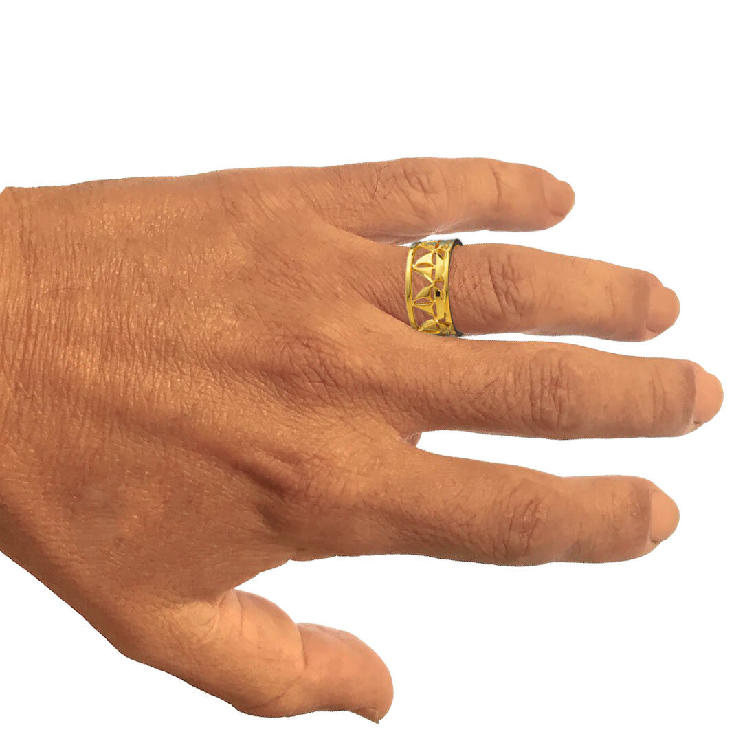 Fine 1.28ct Men's Diamond Pinky Finger Ring Gold Platinum