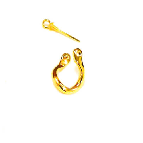 Shackle Earrings 14k