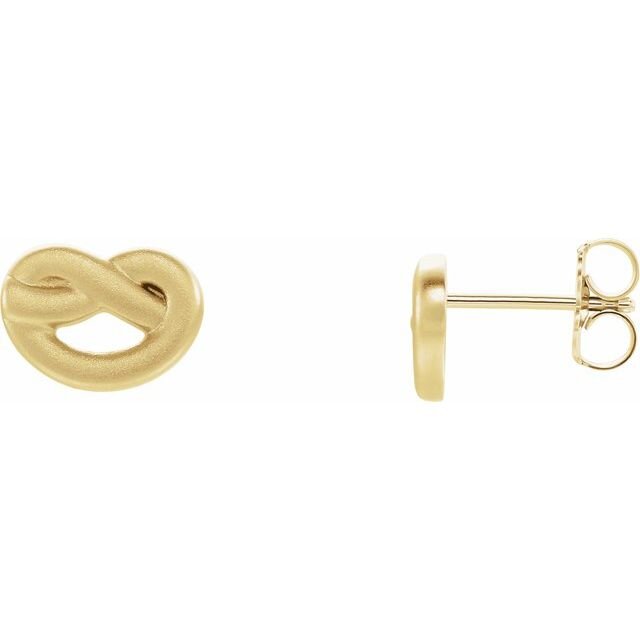 Knot Earrings face mask friendly