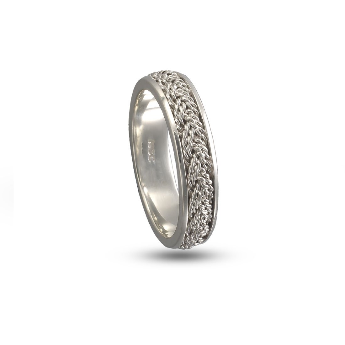 Wide Turks Head Ring Sterling Silver - Ocean Inspired Wedding Rings