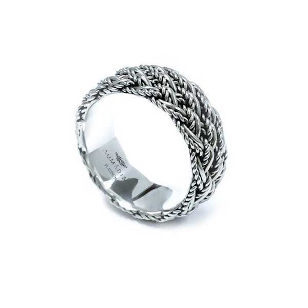 Platinum Handwoven Ring