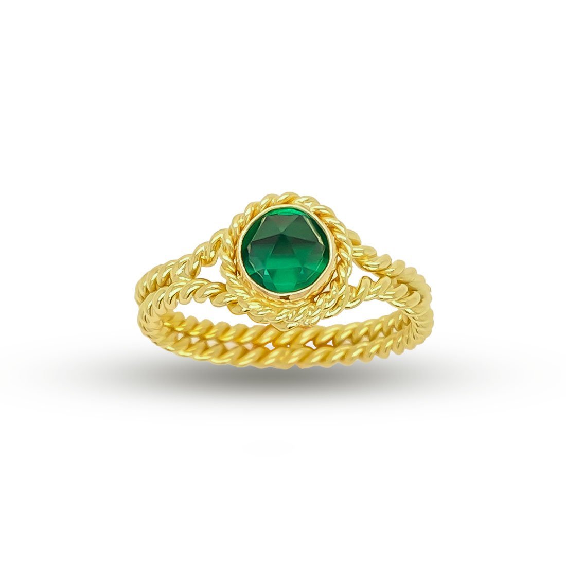 Gold Emerald Ring