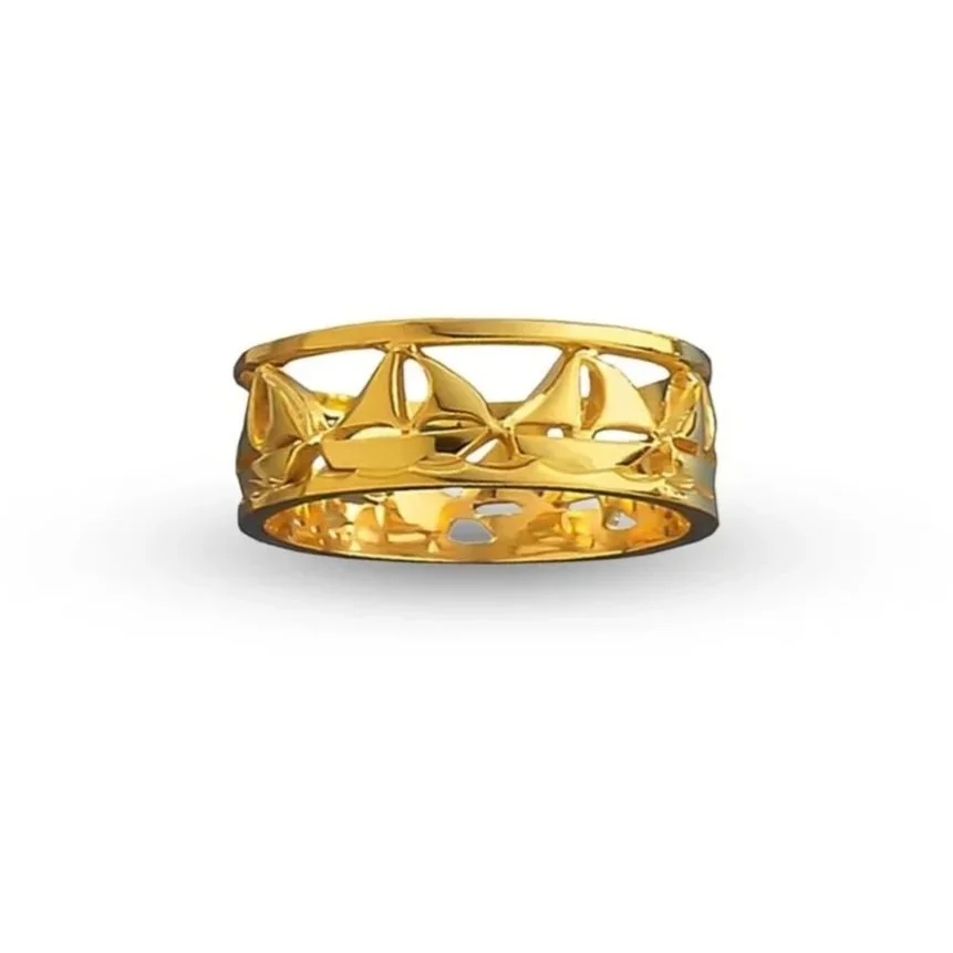 Maritime wedding rings