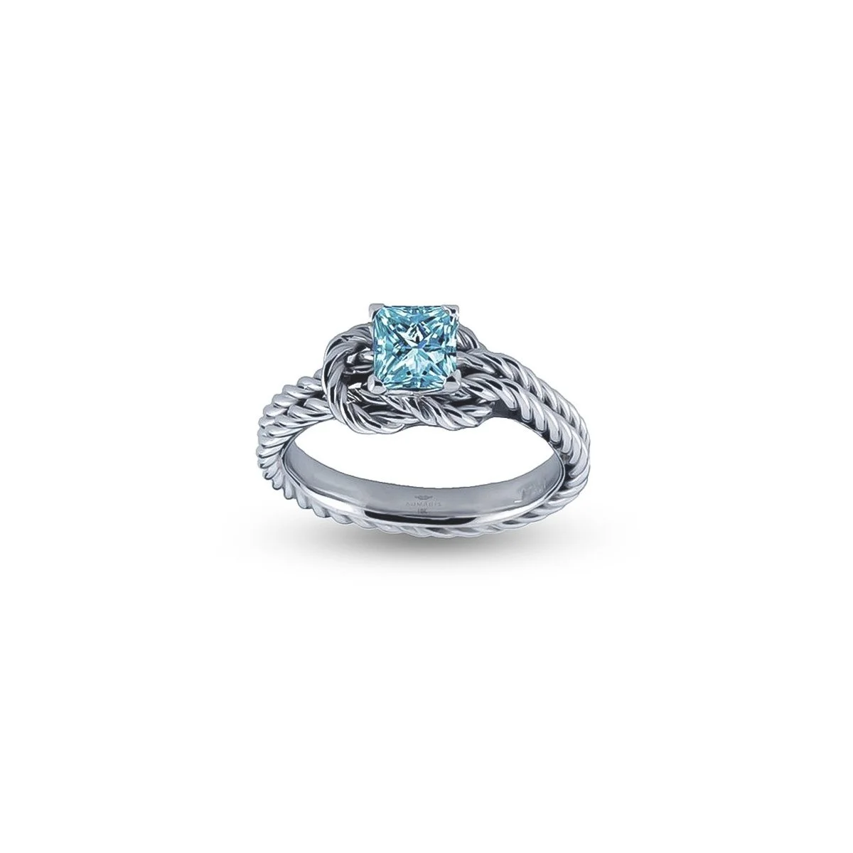 Knot ring platinum