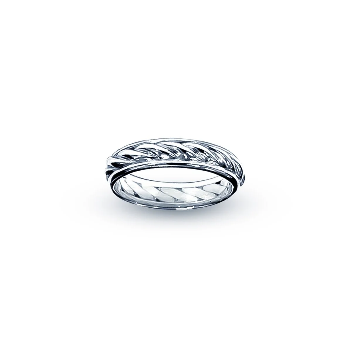 14k Rope wedding ring