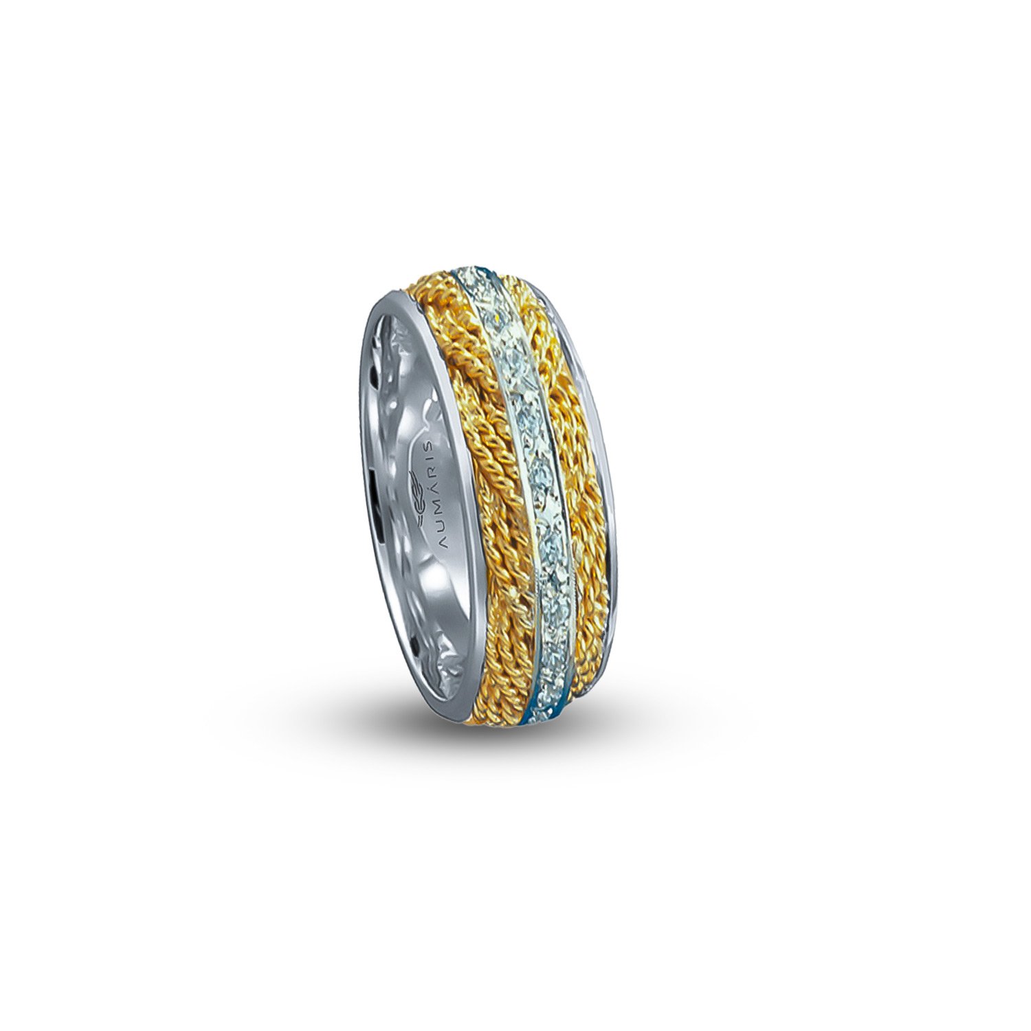 Platinum Tur's head anniversary ring