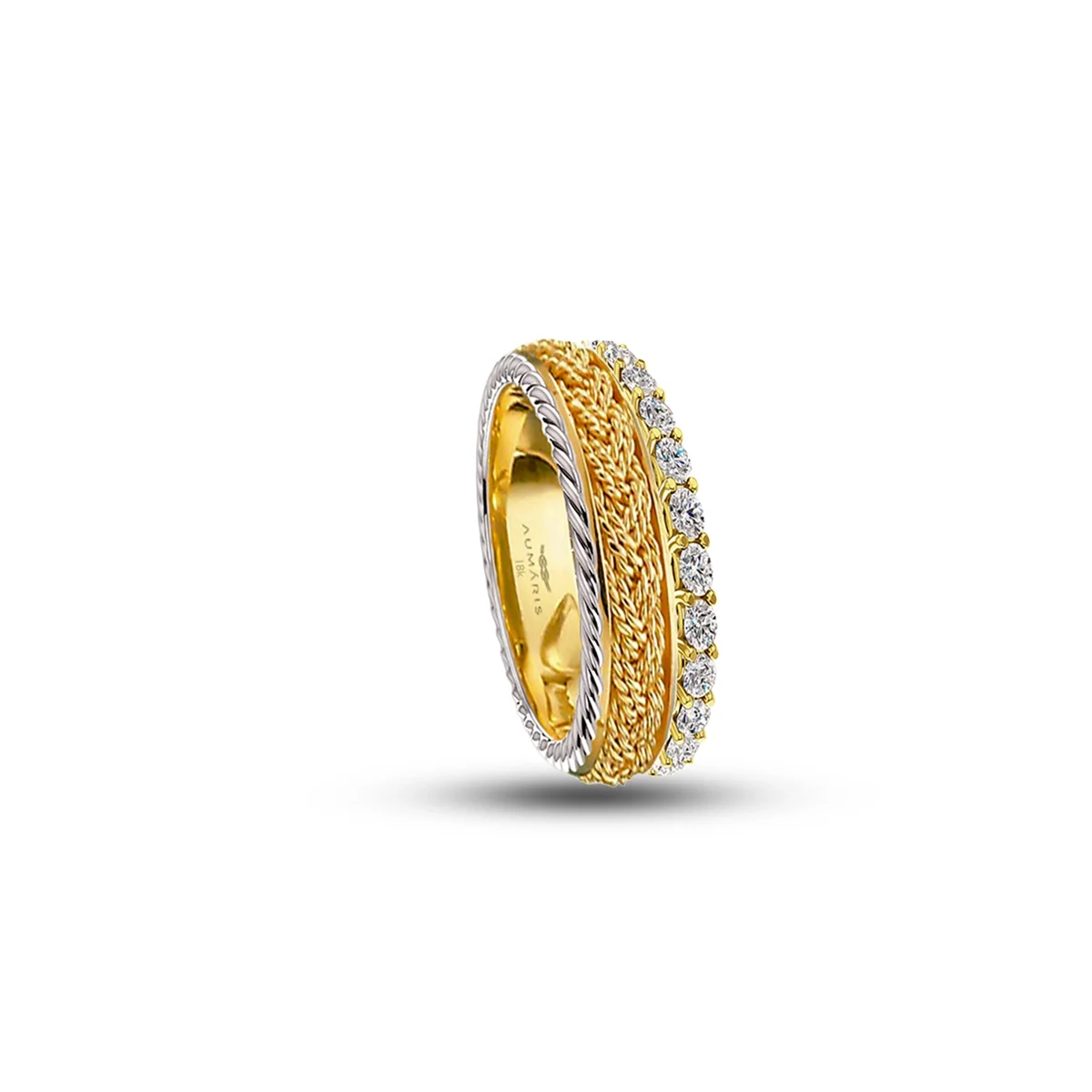 Diamond Turks Head Anniversary Ring
