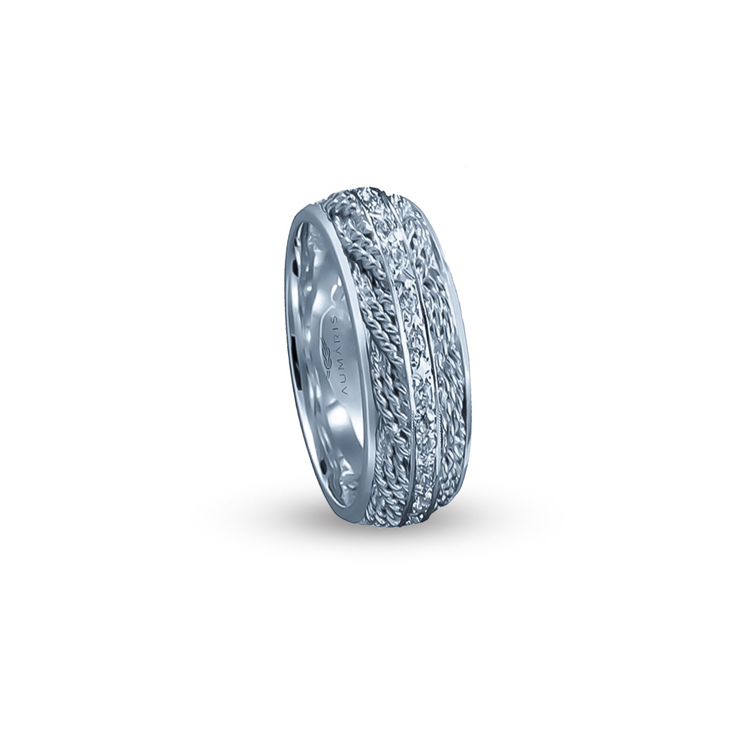 Turk's head eternity diamond ring