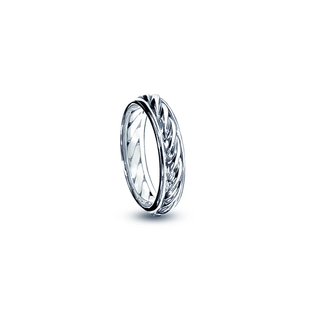 Gold rope ring