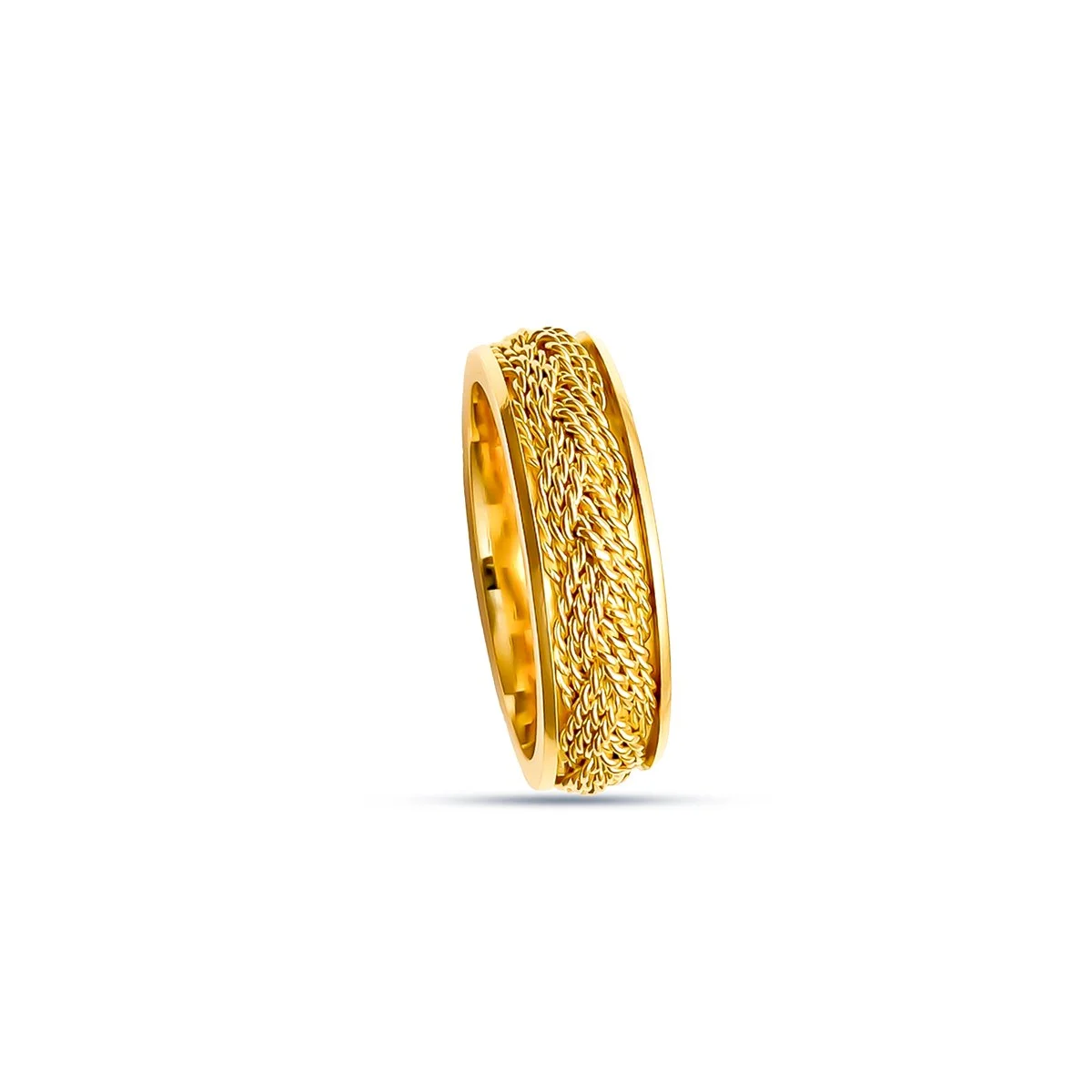 Gold Turk's head ring for women