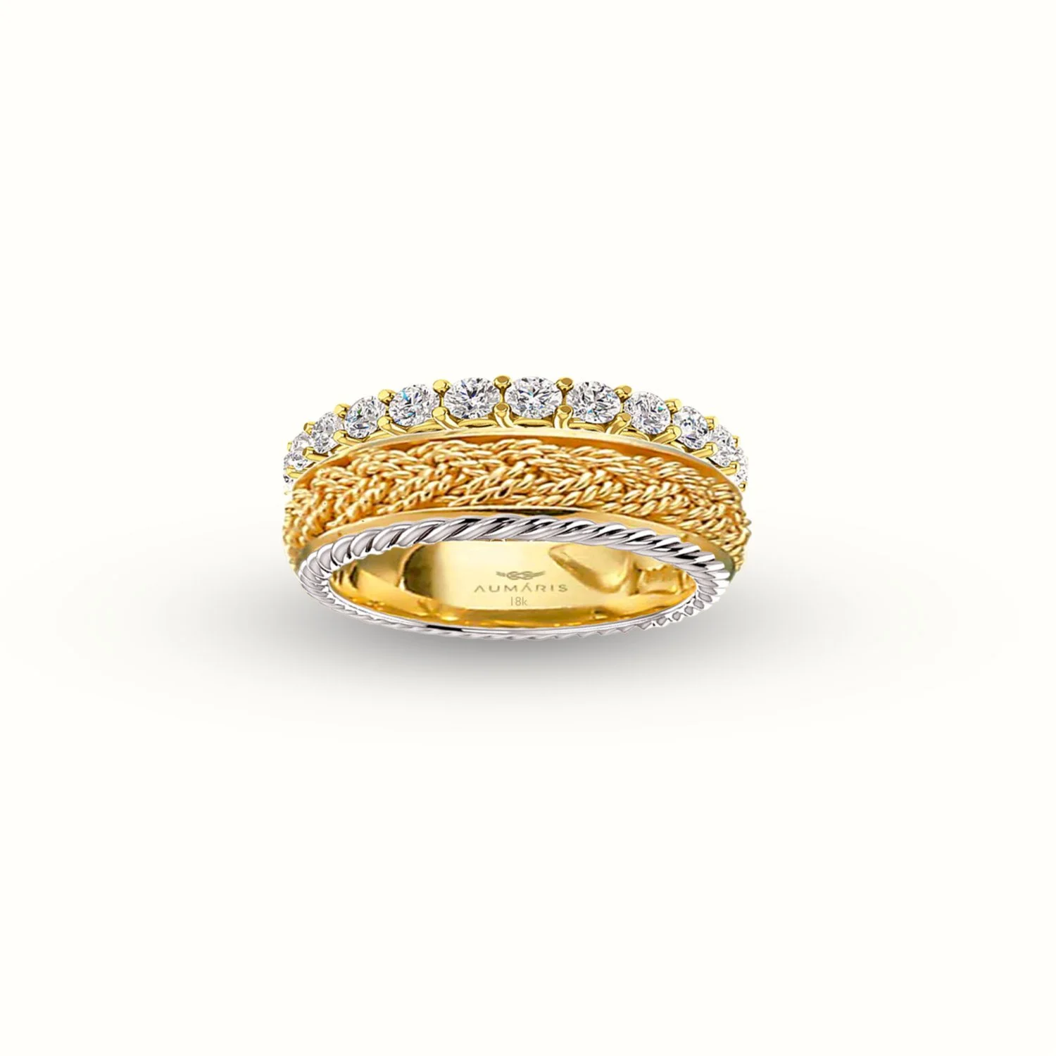 18k Eternity diamond ring